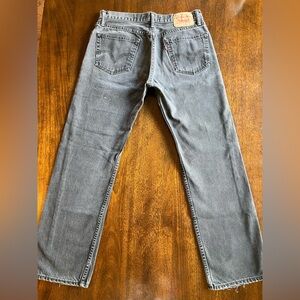 Levi's 505 Men’s Straight Fit Denim Jeans - flawed couple stains